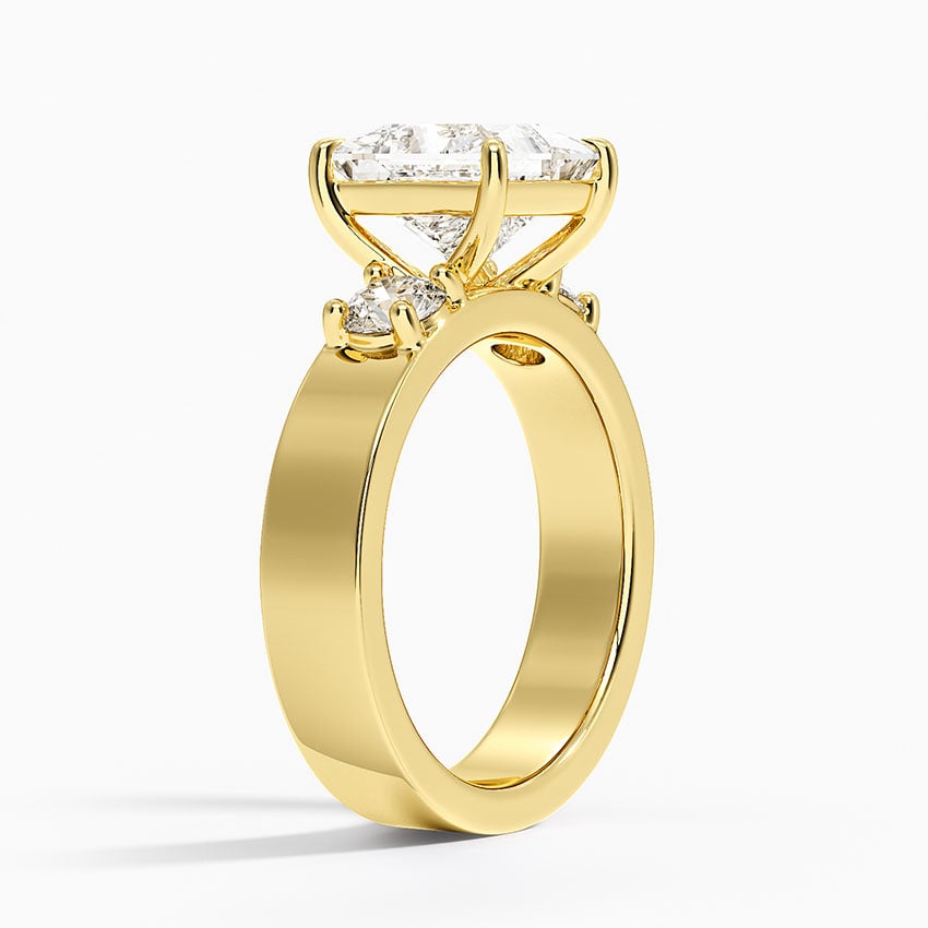 Tulum Diamond Ring - Yellow Gold - 2 ct - Side 1