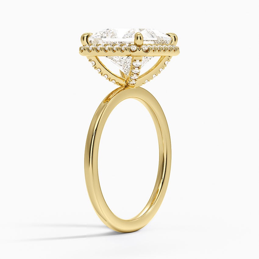 Bordeaux Diamond Ring - Yellow Gold - 3.5 ct - Side 1