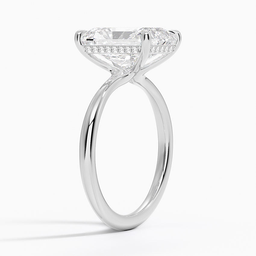 Marbella Diamond Ring - White Gold - 4 ct - Side 1