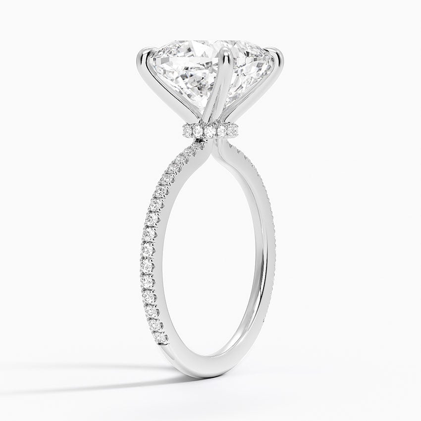 Monaco Diamond Ring - White Gold - 5 ct - Side 1