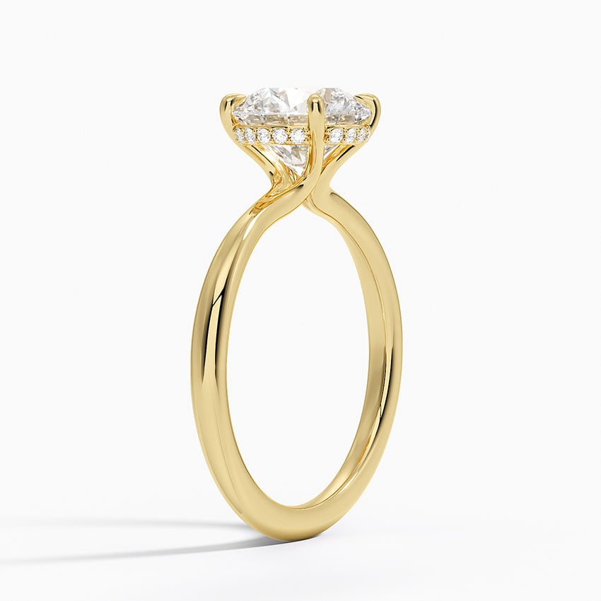 Bali Diamond Ring - Yellow Gold - 2 ct - Side 1