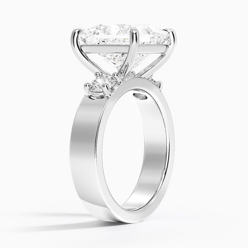Tulum Diamond Ring - White Gold - 5 ct - Side 1