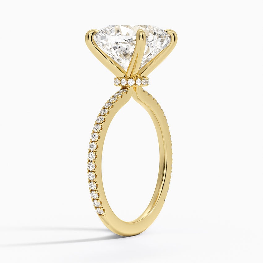 Monaco Diamond Ring - Yellow Gold - 5 ct - Side 1