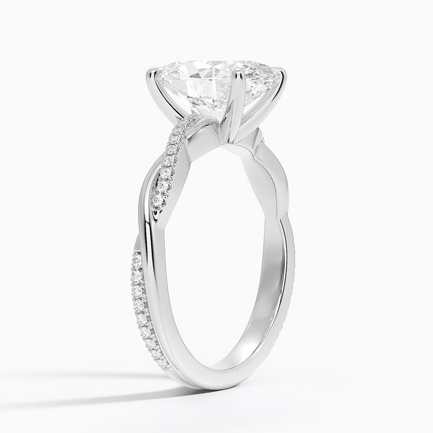 Sapporo Diamond Ring - White Gold - 2.5 ct - Side 1