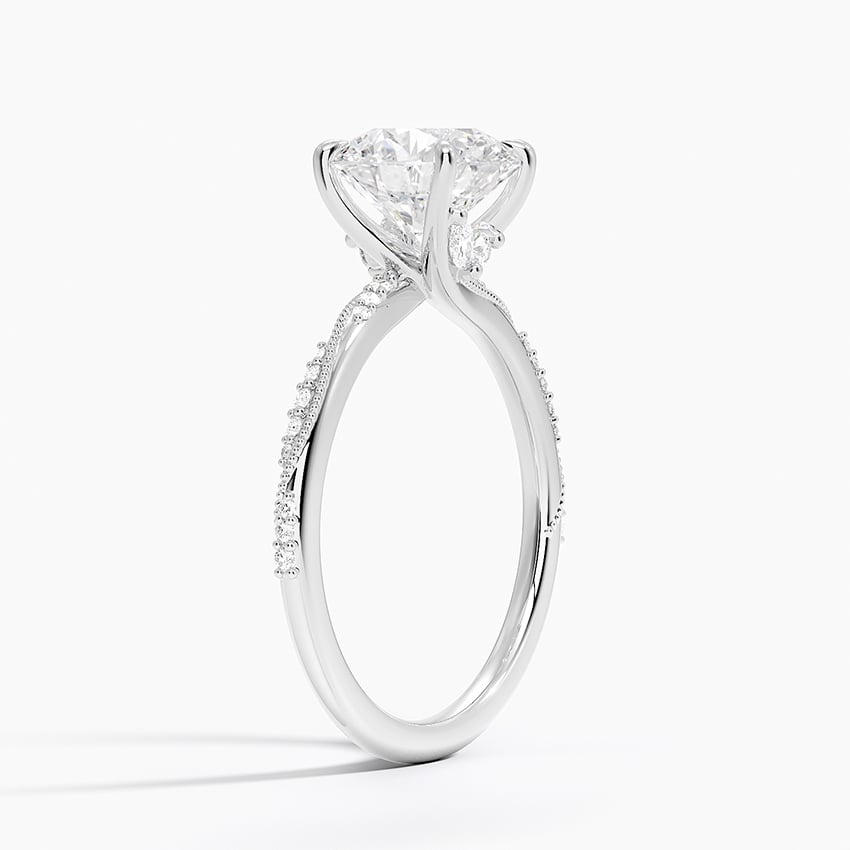 Whitsunday Diamond Ring - White Gold - 2 ct - Side 1