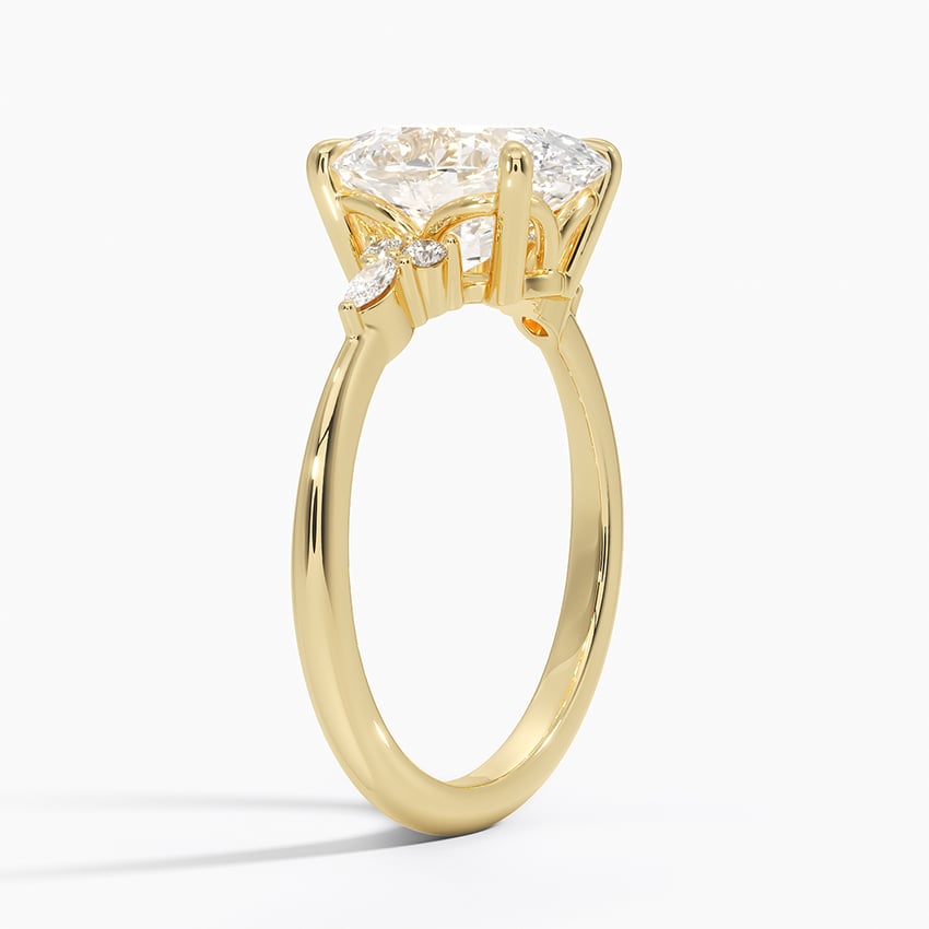 Aspen Diamond Ring - Yellow Gold - 2.5 ct - Side 1
