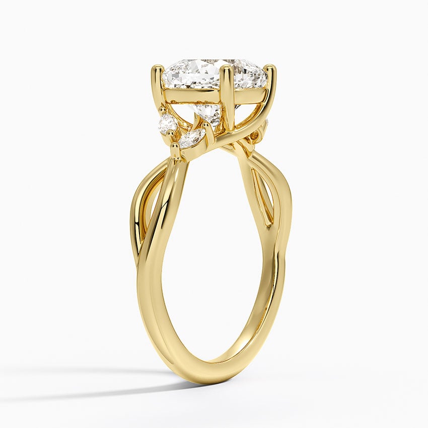 Monterey Diamond Ring - Yellow Gold - 2 ct - Side 1