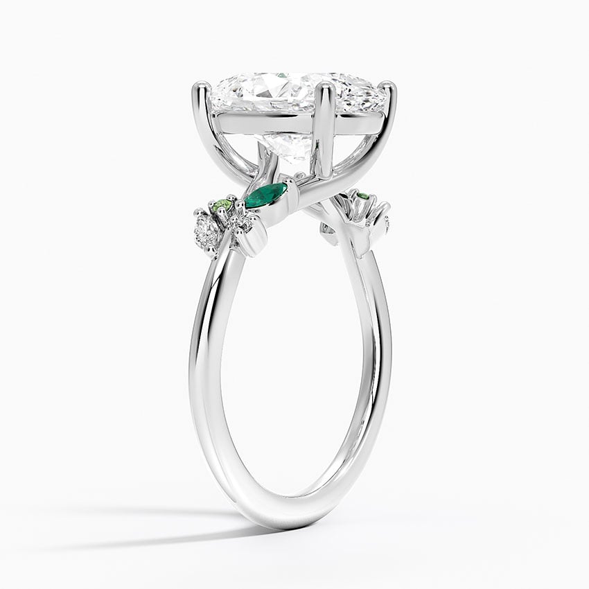 Lanai Diamond Ring - White Gold - 3 ct - Side 1
