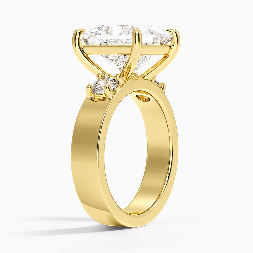 Tulum Diamond Ring - Yellow Gold - 5 ct - Side 1