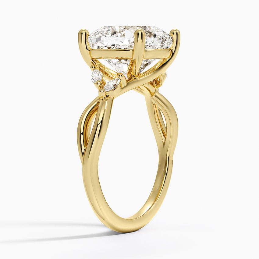 Monterey Diamond Ring - Yellow Gold - 5 ct - Side 1
