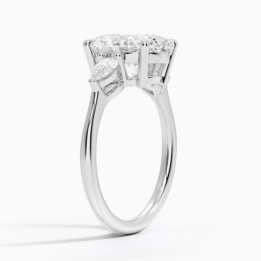 Bora Bora Diamond Ring - White Gold - 3 ct - Side 1