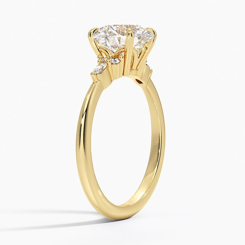 Sorrento Diamond Ring - Yellow Gold - 2 ct - Side 1