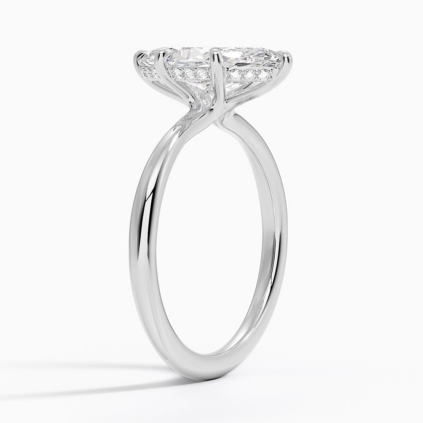 Kyoto Diamond Ring - White Gold - 2 ct - Side 1
