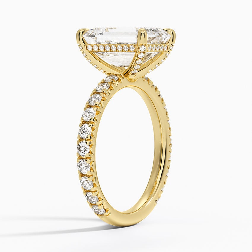 Milford Diamond Ring - Yellow Gold - 4 ct - Side 1