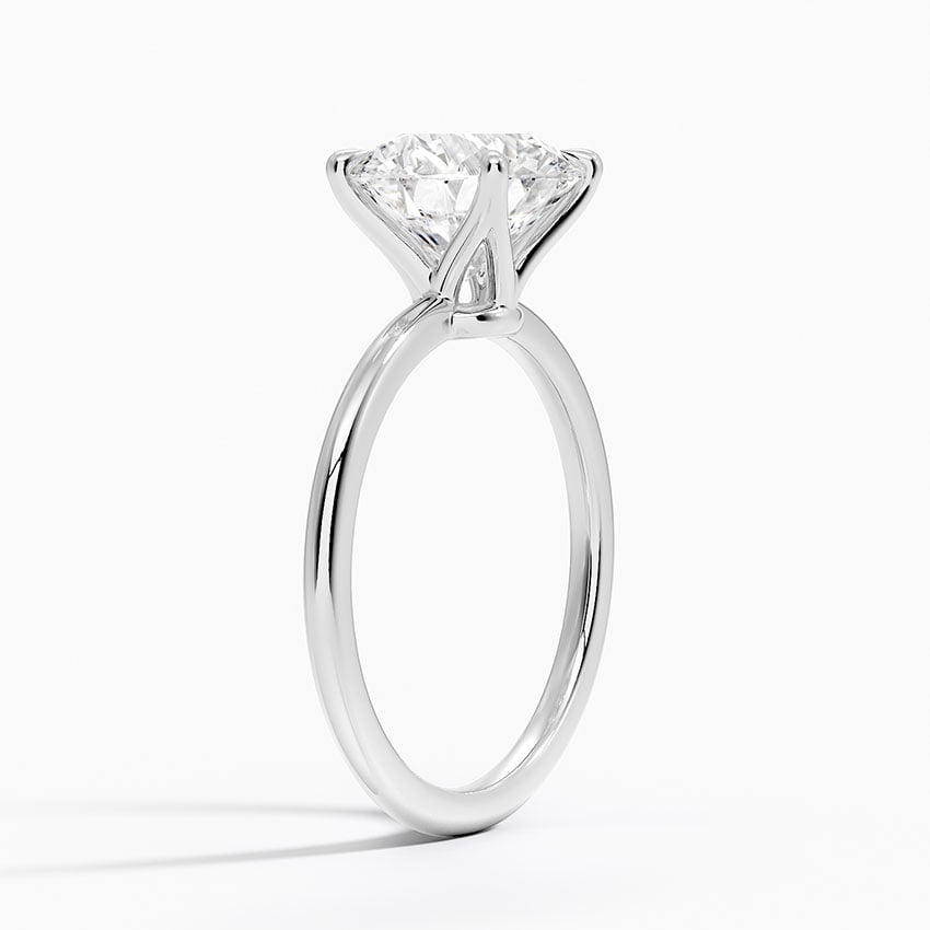 Kerala Diamond Ring - White Gold - 2.5 ct - Side 1