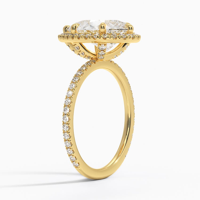 Provence Diamond Ring - Yellow Gold - 3.5 ct - Side 1
