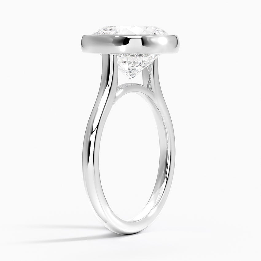 Cannes Diamond Ring - White Gold - 5 ct - Side 1