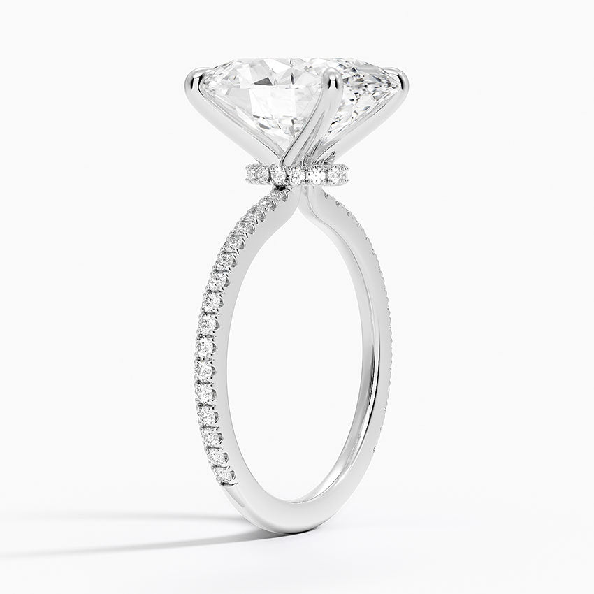 Seville Diamond Ring - White Gold - 5 ct - Side 1