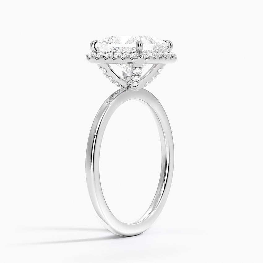 Bordeaux Diamond Ring - White Gold - 2 ct - Side 1