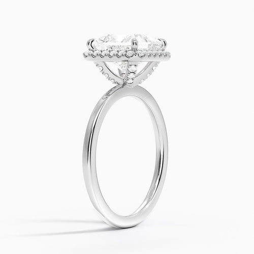 Bordeaux Diamond Ring - White Gold - 2 ct - Side 1