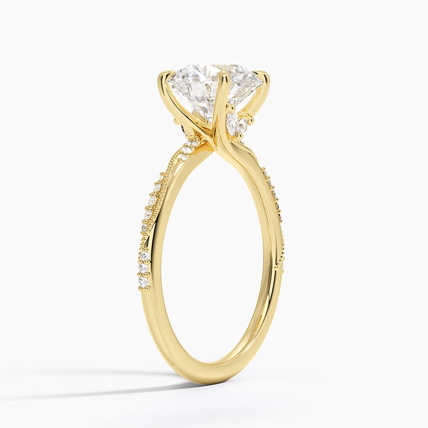 Whitsunday Diamond Ring - Yellow Gold - 2 ct - Side 1