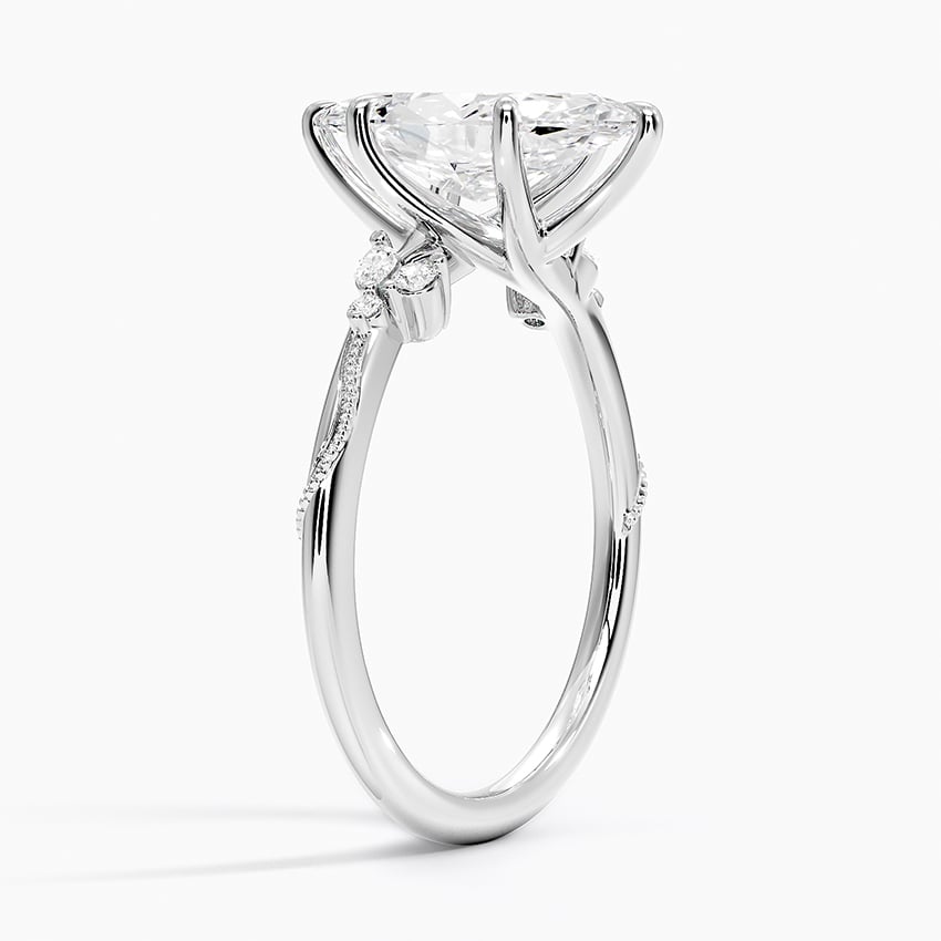 Newport Diamond Ring - White Gold - 5 ct - Side 1