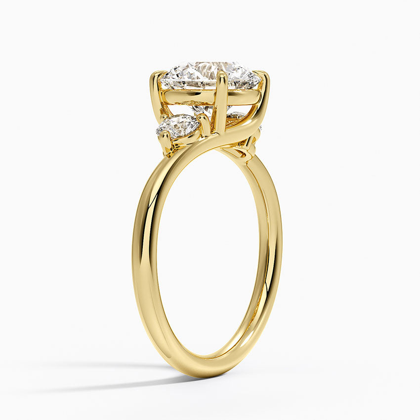 Vail Diamond Ring - Yellow Gold - 2 ct - Side 1