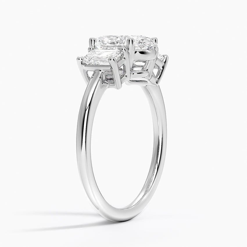 Geneva Diamond Ring - White Gold - 2 ct - Side 1
