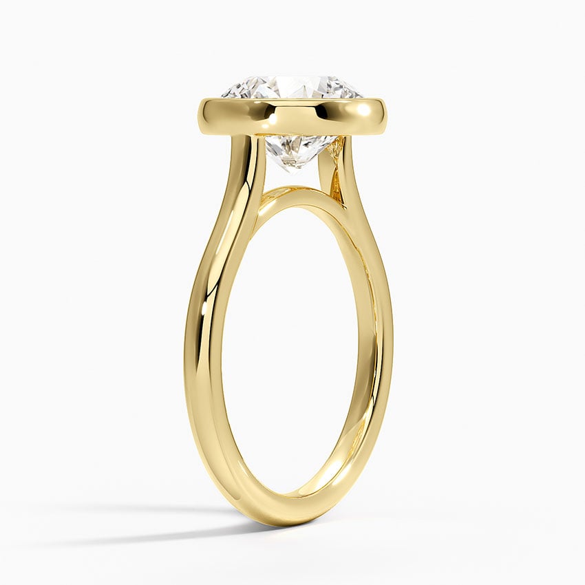 Jeju Lab-Grown Diamond Ring - Yellow Gold - 3 ct - Side 1