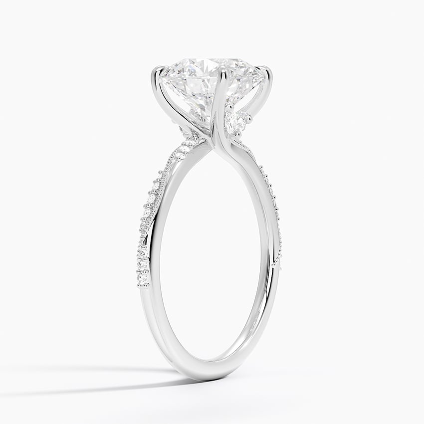 Whitsunday Diamond Ring - White Gold - 2.5 ct - Side 1