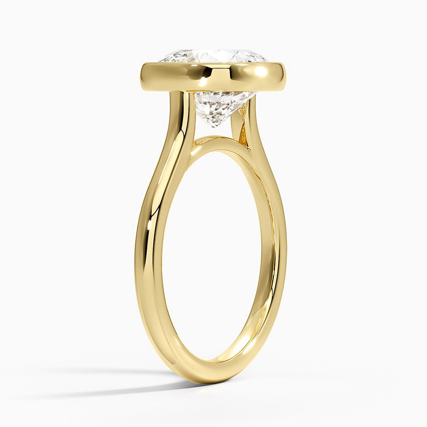 Cannes Diamond Ring - Yellow Gold - 4 ct - Side 1