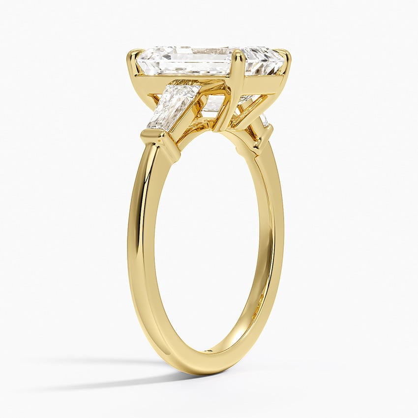 Como Diamond Ring - Yellow Gold - 3 ct - Side 1
