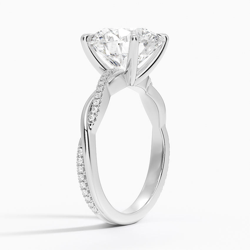 Nara Diamond Ring - White Gold - 4 ct - Side 1