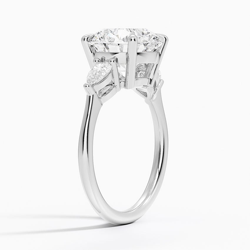 Zermatt Diamond Ring - White Gold - 3.5 ct - Side 1