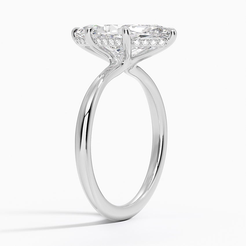 Kyoto Diamond Ring - White Gold - 5 ct - Side 1