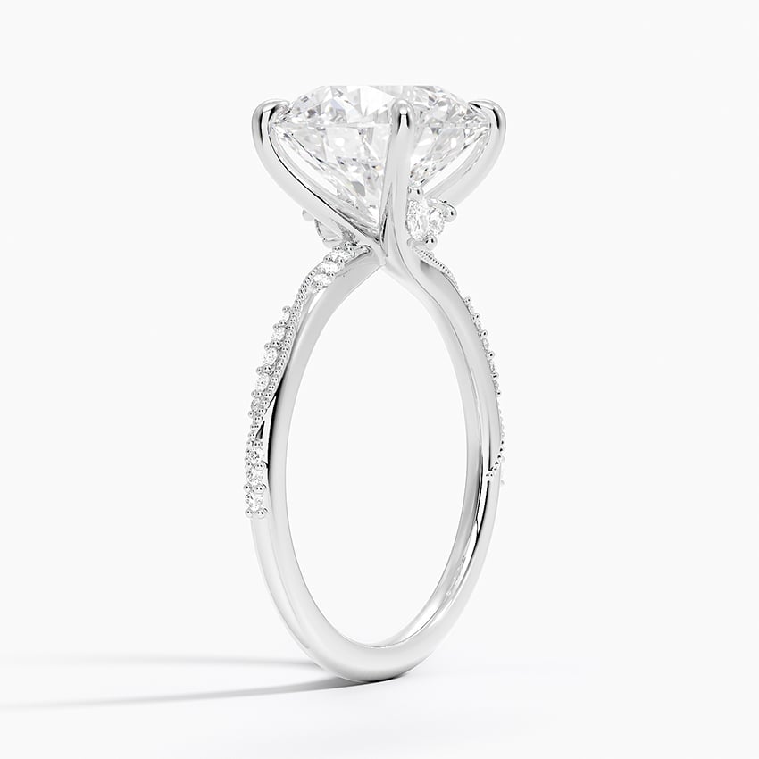 Whitsunday Diamond Ring - White Gold - 3.5 ct - Side 1
