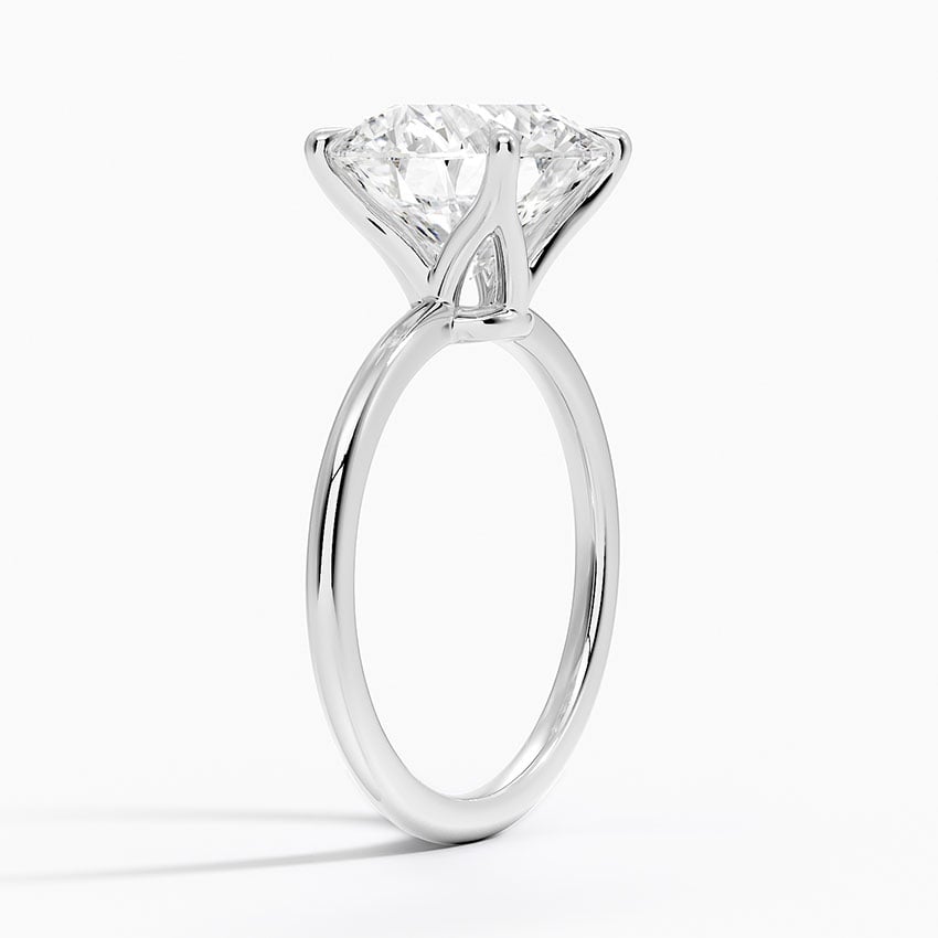 Kerala Diamond Ring - White Gold - 4 ct - Side 1