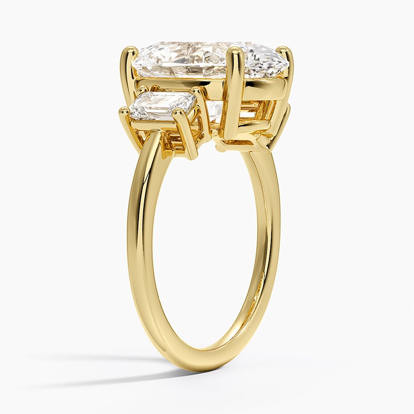 Geneva Diamond Ring - Yellow Gold - 5 ct - Side 1