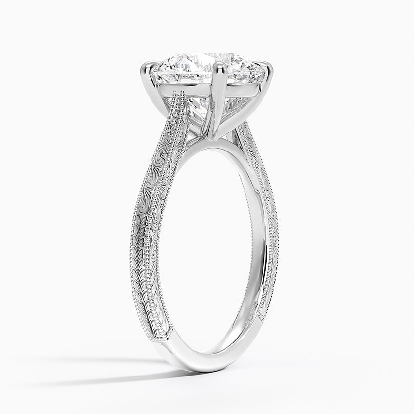Okinawa Diamond Ring - White Gold - 3 ct - Side 1