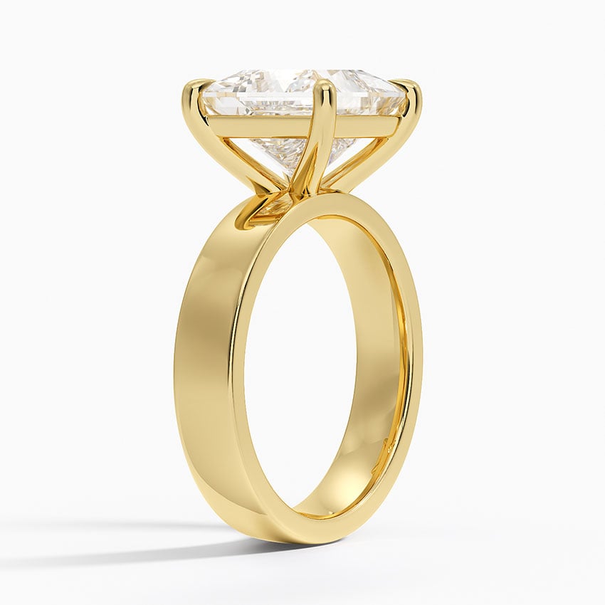 Charleston Diamond Ring - Yellow Gold - 4 ct - Side 1