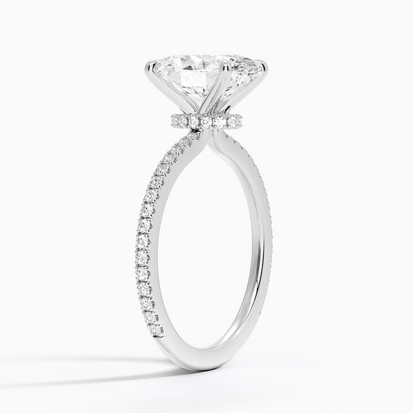 Seville Diamond Ring - White Gold - 2.5 ct - Side 1