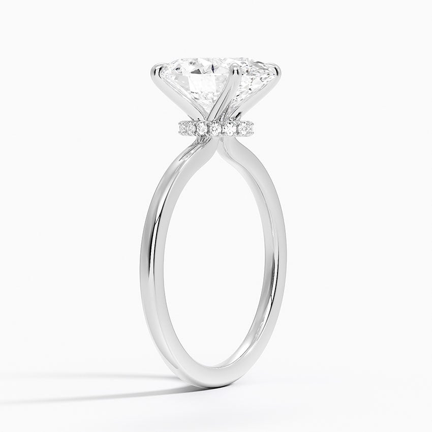 Jaipur Diamond Ring - White Gold - 2.5 ct - Side 1