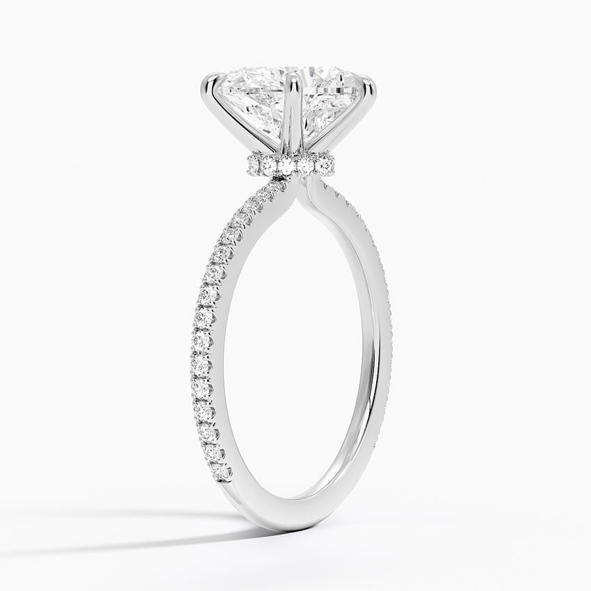 Verona Diamond Ring - White Gold - 2.5 ct - Side 1