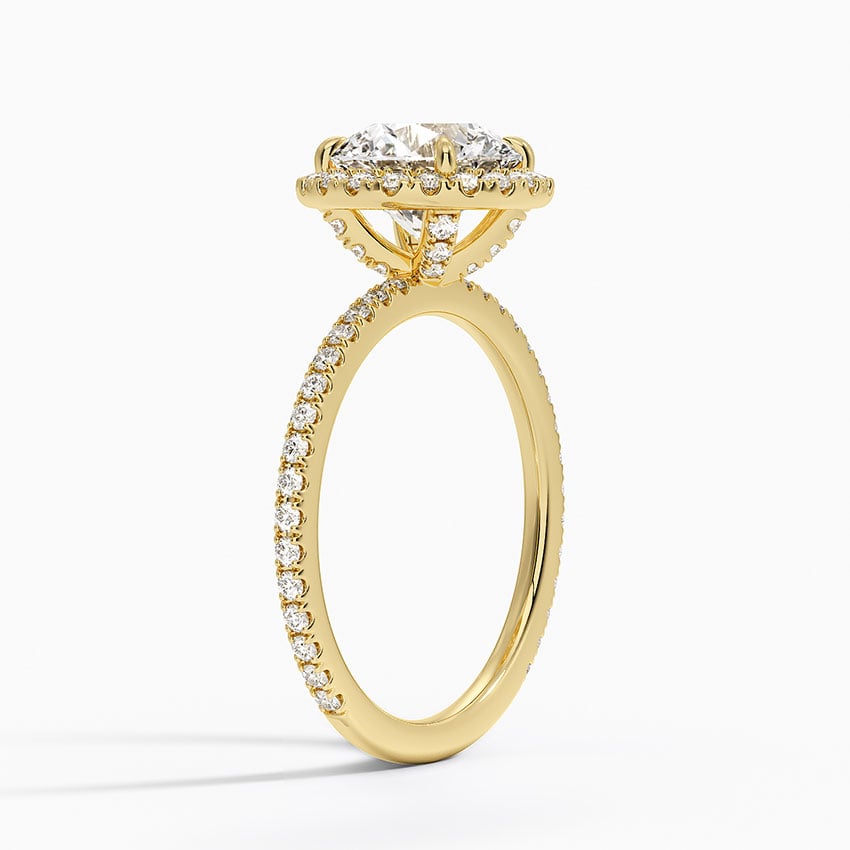 Palawan Diamond Ring - Yellow Gold - 2 ct - Side 1