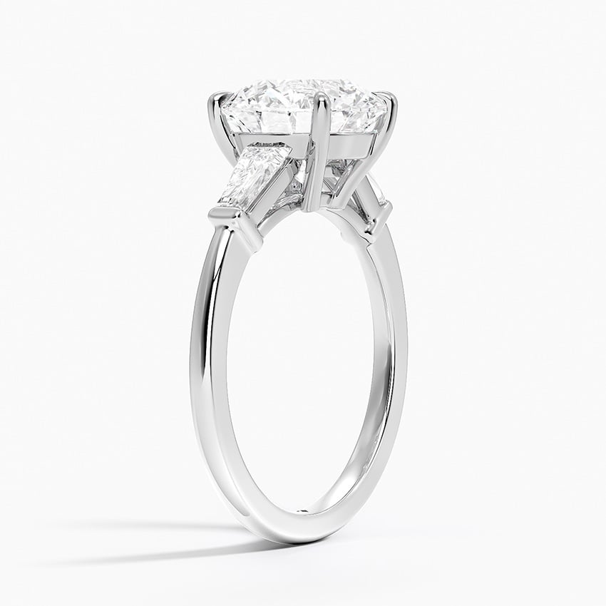 Malibu Diamond Ring - White Gold - 3 ct - Side 1