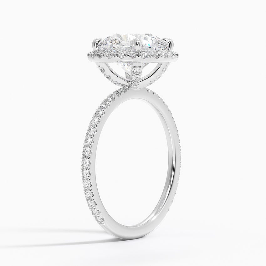 Palawan Diamond Ring - White Gold - 3 ct - Side 1