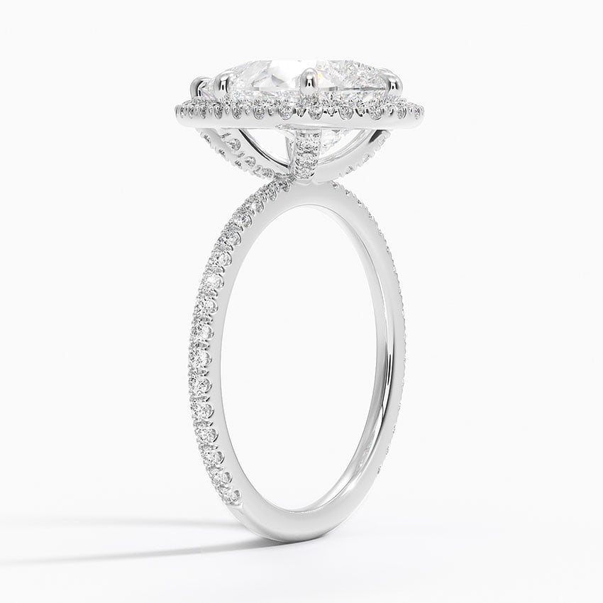 Provence Diamond Ring - White Gold - 3 ct - Side 1