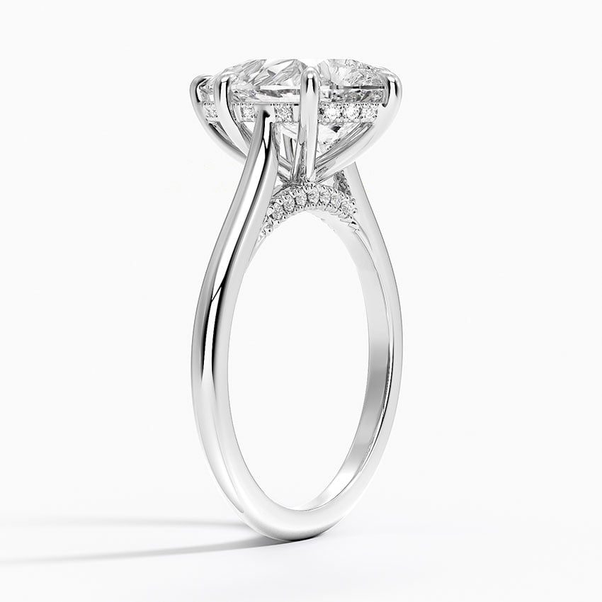 Maui Diamond Ring - White Gold - 3 ct - Side 1