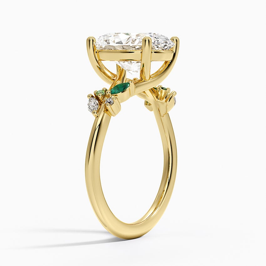 Lanai Diamond Ring - Yellow Gold - 3 ct - Side 1