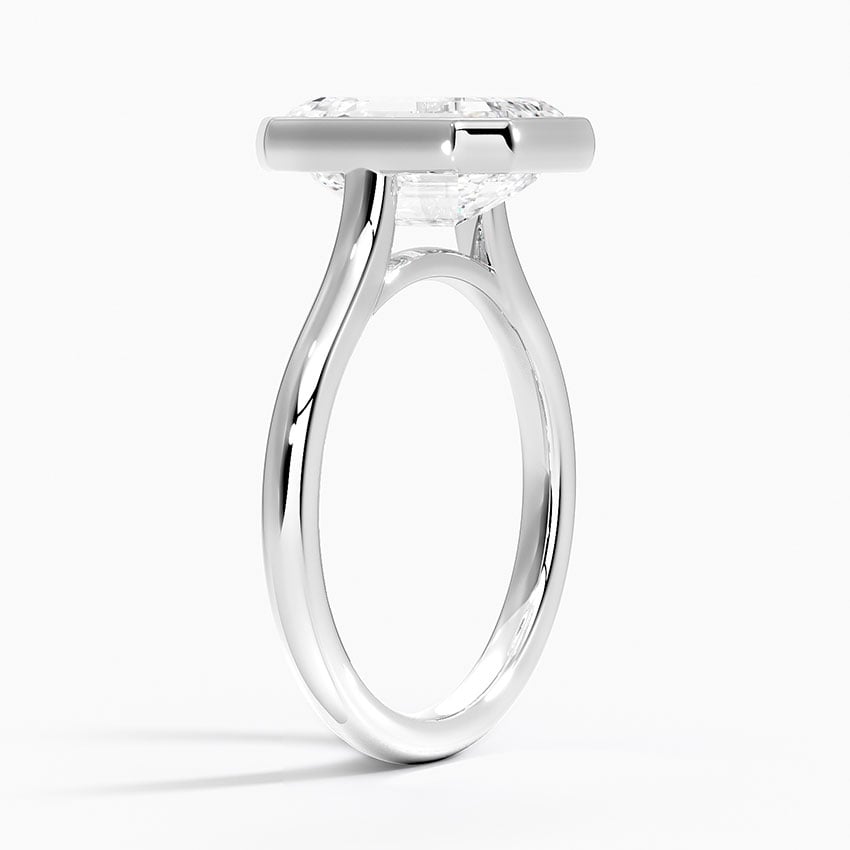 Big Sur Diamond Ring - White Gold - 3 ct - Side 1